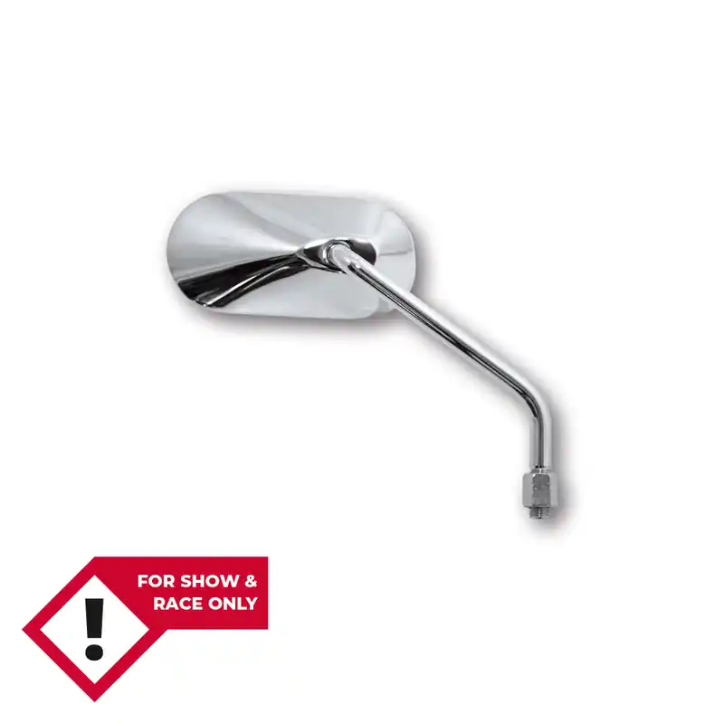 HIGHSIDER smart Lenkerspiegel Agila Chrom Oval, Rechts, Nicht E-Geprüft (1Stck.) Aktuell