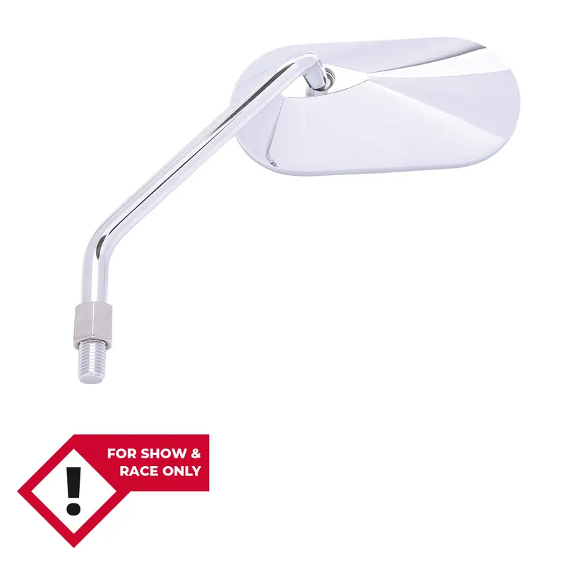 Garantierte Lieferung HIGHSIDER smart Lenkerspiegel Agila Chrom Oval, Links, Nicht E-Geprüft (1Stck.)