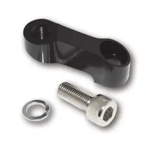 SHIN YO Spiegelverlängerung, schwarz, für Spiegel mit M10x 1.25 mm Rechtsgewinde. Erhöhung des Spiegels um 35 mm und nach außen um 40 mm, Paar. Garantierte Lieferung