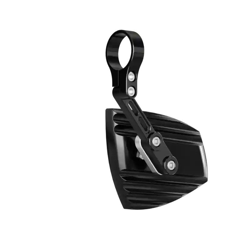 Markenware HIGHSIDER WAVE Lenkerendenspiegel, schwarz mit Versteller in verschiedenen Farben, mit Adapterset für Lenkrohr-Innendurchmesser von 12 mm bis 22 mm, E-geprüft, Paar