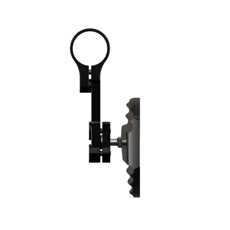 HIGHSIDER WAVE Lenkerendenspiegel, schwarz mit Versteller in verschiedenen Farben, mit Adapterset für Lenkrohr-Innendurchmesser von 12 mm bis 22 mm, E-geprüft, Paar Garantierte Lieferung