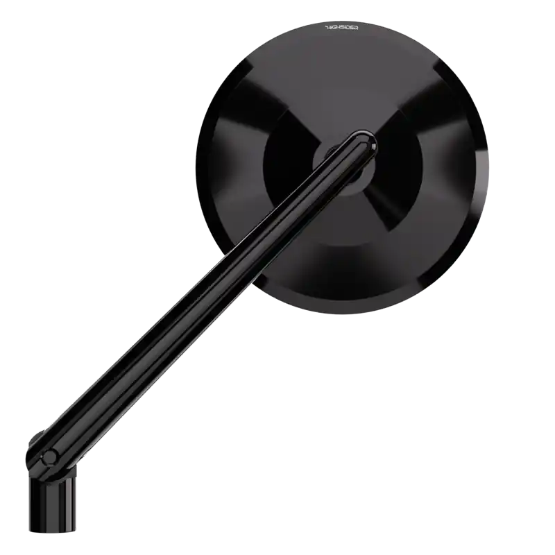 HIGHSIDER MONTANA Spiegel, rund, Aluminium Kopf, Stiel verstellbar, für linke und rechte Seite verwendbar, incl. einem extra Adapter M10x1.25 mm Linksgewinde, E-geprüft Preisknaller