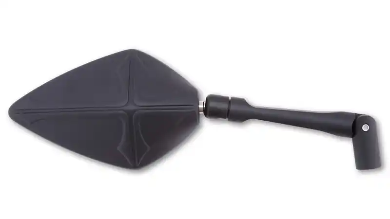 HIGHSIDER Universalspiegel ORLANDO, schwarz,für linke und rechte Seite verwendbar, incl. einem extra Adapter M10x1.25 mm Linksgewinde, E-geprüft. Sichere Zahlung