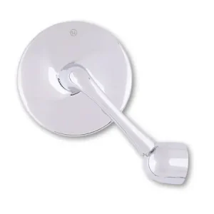 HIGHSIDER CLASSIC Lenkerendenspiegel, Chrom, Aluminium, mit Adapterset für Lenkrohr-Innendurchmesser von 12 mm bis 22 mm, E-geprüft Echt