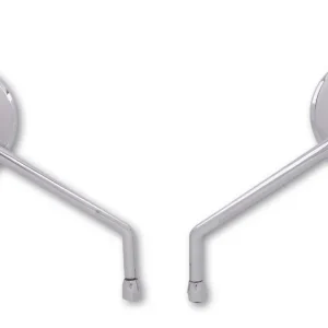 HIGHSIDER CLASSIC Spiegel, Aluminium, mit M10 x 1.25 mm Rechtsgewinde und ein Adapter für Linksgewinde, E-geprüft, Paar Beliebt