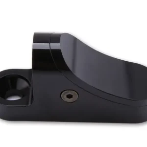 Markenware Universal-Adapter mit Abdeckung, 60mm kurz, Schraublochabstand 20-42mm, für Verkleidungsspiegel - siehe Beschreibung, schwarz eloxiert, Set