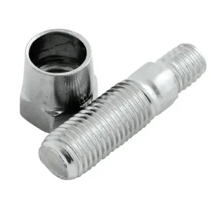 Spiegeladapter mit M10 Gewindebolzen, passend für Spiegel die im Stiel ein 5/16 Zoll UNC Gewinde haben. Neu