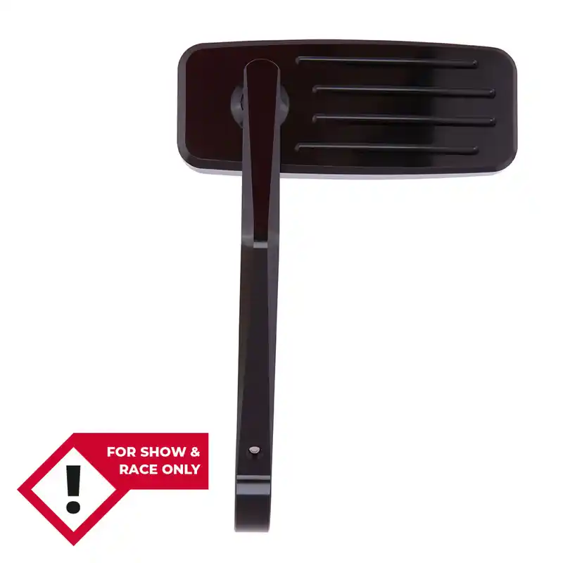 HIGHSIDER CNC-gefräster Lenkerendenspiegel ACTION, schwarz eloxiertes Aluminium, Glas getönt, für 1 Zoll und 7/8 Zoll Lenker, ohne E-Prüfzeichen. Nicht zur Verwendung im Straßenverkehr! Schnäppchen