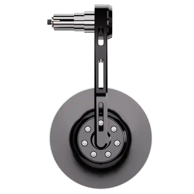 HIGHSIDER CONERO Lenkerendenspiegel, schwarz eloxiert, für linke und rechte Seite verwendbar, inkl. diverse Adapter, E-geprüft. Preisreduziert