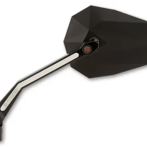 HIGHSIDER STEALTH-X4 Spiegel mit LED Blinker &amp Positionslicht, schwarz, E-geprüft, Paar. Beliebt