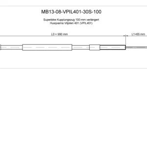 Burchard Excellence Superbike Kupplungszug +10,0cm verlängert schwarz Husqvarna Vitpilen Sale