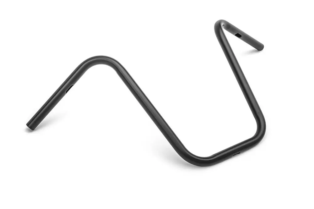 Highway Hawk Lenker "Vegas 40" 820mm breit 400mm hoch für "1" (25,4 mm) Klemmung mit 3 Loch Bohrung schwarz matt TÜV Wochenendangebot
