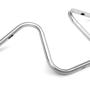 Highway Hawk Lenker "Anfora 35" 740 mm breit 350 mm hoch für "1" (25,4 mm) Klemmung mit 3 Loch Bohrung chrom TÜV Schneller Versand