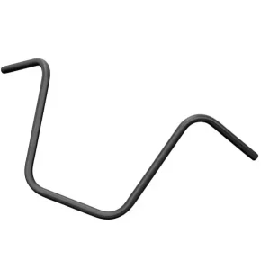 Neue Ware Highway Hawk Lenker "Apehanger" 900 mm breit 410 mm hoch für "1" (25,4 mm) Klemmung mit Kerben für Harley Davidson Modelle schwarz matt TÜV