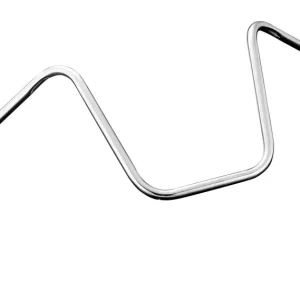 Highway Hawk Lenker "Apehanger" 900 mm breit 410 mm hoch für "1" (25,4 mm) Klemmung mit Kerben für Harley Davidson Modelle chrom TÜV Must-Have