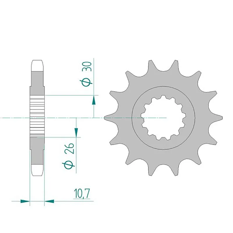 Jetzt Kaufen Esjot Ritzel 21803-16 #532 16 Zähne 21803.16