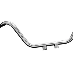 Highway Hawk Lenker "Solid Custom" 940 mm breit 270 mm hoch für Harley Davidson Modelle mit 89 mm Klemmbreite mit 3 Loch Bohrung chrom TÜV Preiswert