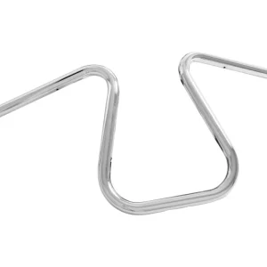 Highway Hawk Lenker "The Boss" 710 mm breit 320 mm hoch für "1" (25,4 mm) Klemmung mit 3 Loch Bohrung chrom TÜV Kostenfreie Lieferung