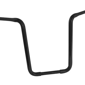 Highway Hawk Lenker "Fat Apehanger" 880 mm breit 430 mm hoch für "1" (25,4 mm) Klemmung mit 3 Loch Bohrung schwarz matt TÜV Geprüft