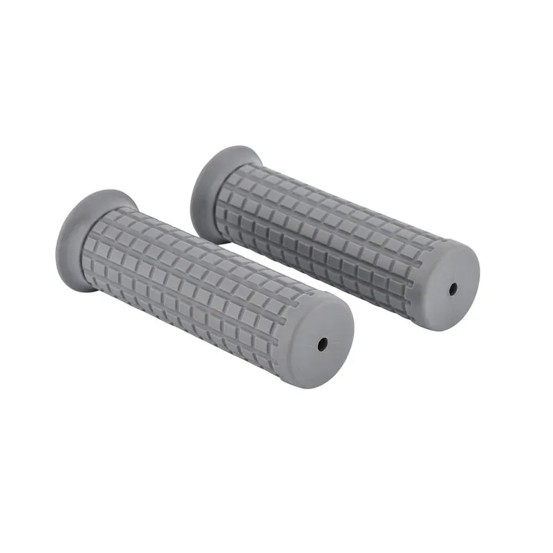 Kostenfreie Lieferung Highway Hawk Griffbezüge Lenkergriffe "Tuck N Roll Grey" für 7/8" (22 mm) Lenker ohne Gaszugaufnahme - ohne herausnehmbaren Endkappen