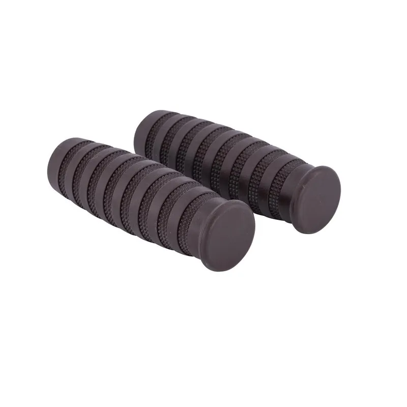 Jetzt Kaufen Highway Hawk Griffbezüge Lenkergriffe "Street Brown" für 1" (25,40 mm) Lenker ohne Gaszugaufnahme - ohne herausnehmbaren Endkappen