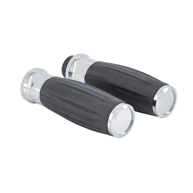 Neue Kollektion Highway Hawk Griffbezüge Lenkergriffe für 1" (25,40 mm) Lenker mit Gaszugaufnahme - mit herausnehmbaren Endkappen