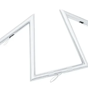 Highway Hawk Lenker "Z-Bar Extreme" 630 mm breit 300 mm hoch für "1" (25,4 mm) Klemmung mit 3 Loch Bohrung chrom TÜV Online Kaufen