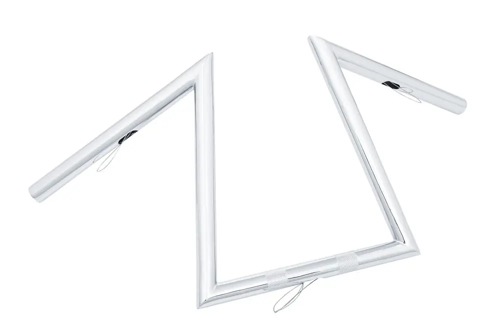 Highway Hawk Lenker "Z-Bar Extreme" 630 mm breit 300 mm hoch für "1" (25,4 mm) Klemmung mit 3 Loch Bohrung chrom TÜV Online Kaufen