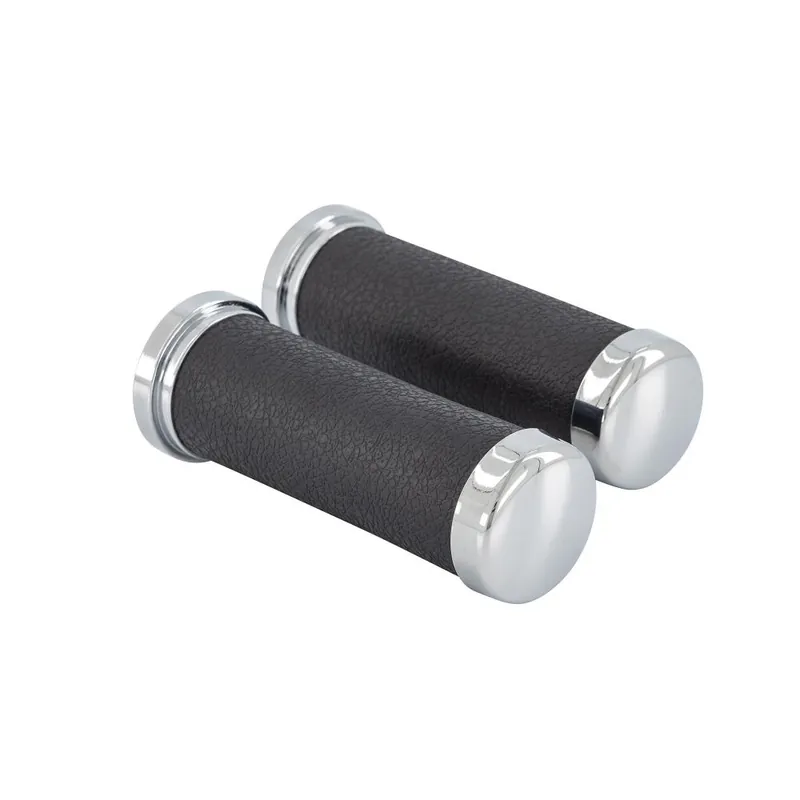 Highway Hawk Griffbezüge Lenkergriffe "Leder Look" für 1" (25,40 mm) Lenker ohne Gaszugaufnahme - ohne herausnehmbaren Endkappen Saisonangebot