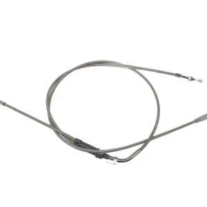 Highway Hawk Stahlflex Gaszug A "Öffner" + 15 cm Suzuki VS 1400 Intruder - mit Klemmblech am Gaszug Kostenloser Versand