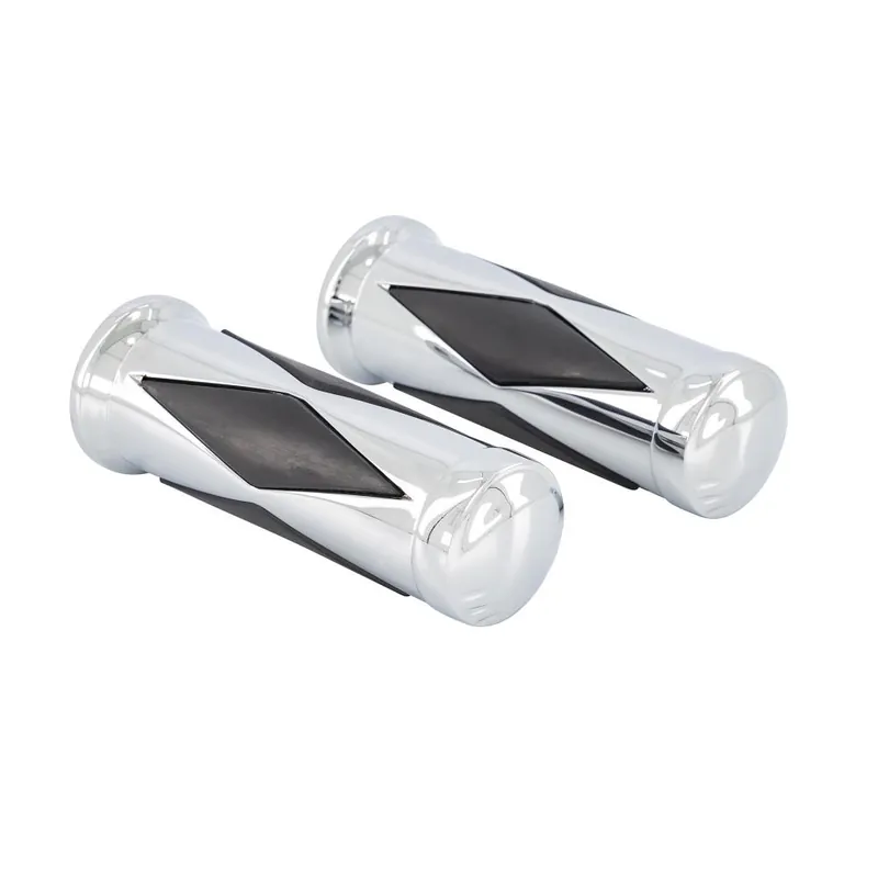 Highway Hawk Griffbezüge Lenkergriffe "Diamond" für 1" (25,40 mm) Lenker ohne Gaszugaufnahme - ohne herausnehmbaren Endkappen Top-Seller