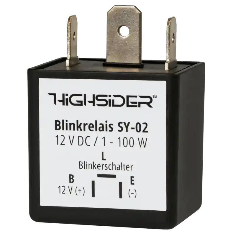 HIGHSIDER smart SY-02 Blinkrelais 3-polig, 12 VDC, 1-100 Watt Neuheit