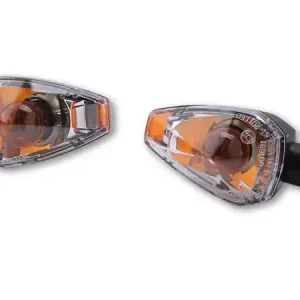 HIGHSIDER smart Big Peak Glühlampen Blinker Gehäuse Schwarz / Linse Klar (Paar), Vorn & Hinten Solange Der Vorrat Reicht