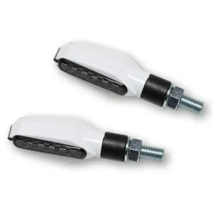 HIGHSIDER smart Multiface LED Blinker Gehäuse Weiß / Linse Rauchgrau (Paar), Vorn & Hinten Markenware