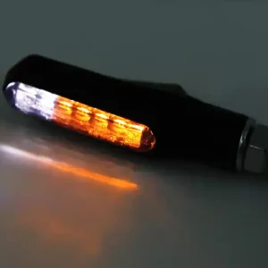 Neue Ware HIGHSIDER smart Shorty Fin LED Blinker/Positionslicht Schwarz/Getönt 2in1, E-Geprüft (Paar)
