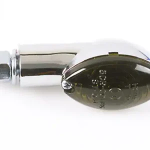 HIGHSIDER smart Cateye Glühlampen Mini-Blinker Gehäuse Chrom / Linse Rauchgrau (Paar), Vorn & Hinten Nur Heute