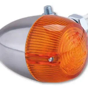 Kostenloser Versand HIGHSIDER smart Bullet Light Glühlampen Blinker Gehäuse Silber / Linse Orange (Stück), Vorn & Hinten