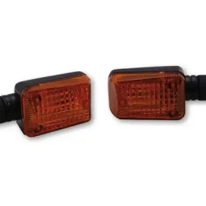 HIGHSIDER smart Mini Glühlampen Blinker Gehäuse Schwarz / Linse Orange (Paar), Vorn & Hinten Preis Gesenkt
