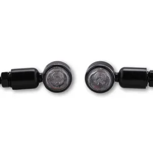 HIGHSIDER smart MC-1 LED Blinker Gehäuse Schwarz / Linse Klar (Paar), Vorn & Hinten Direkt Vom Hersteller