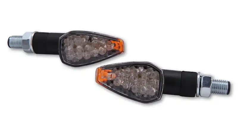 HIGHSIDER smart Peak LED Blinker Gehäuse Schwarz / Linse Klar (Paar), Vorn & Hinten Ausverkauf