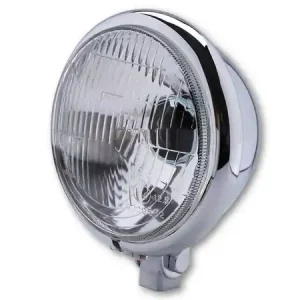 HIGHSIDER smart 5 3/4 Zoll Scheinwerfer Bates Style Chrom E-geprüft (1Stck) Preis Gesenkt