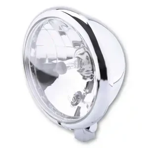 Billig HIGHSIDER smart 5 3/4 Zoll Scheinwerfer Bates Style Chrom E-geprüft (1Stck)