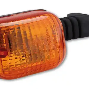 HIGHSIDER smart Duc-Style Glühlampen Blinker Gehäuse Schwarz / Linse Orange (Stück), Vorn Links & Hinten Rechts Neu Im Sortiment
