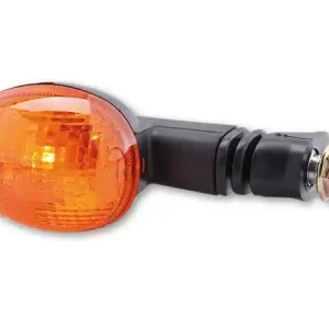 HIGHSIDER smart Mini Glühlampen Blinker Gehäuse Schwarz / Linse Orange (Paar), Vorn & Hinten Top-Seller