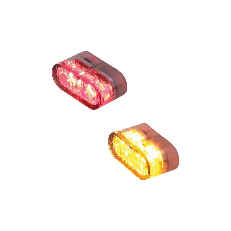 HIGHSIDER pro Little Star_MX Pro LED 3in1 Blinker-Rücklicht-Kombination Modul Linse Rauchgrau (Paar), Hinten Mega-Angebot