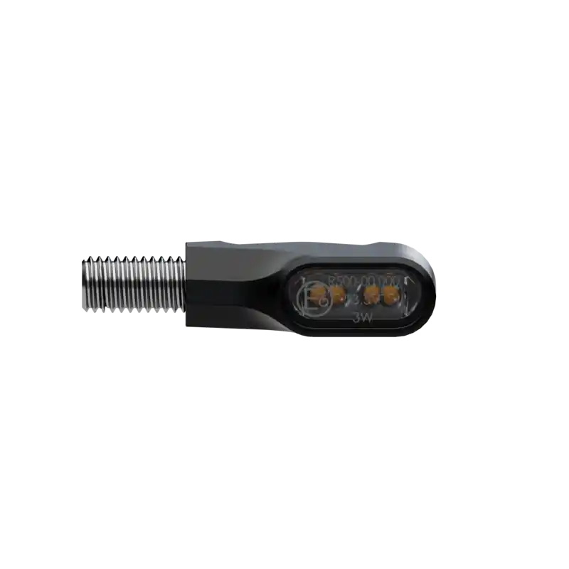 Preisknaller HIGHSIDER pro Ventura-X LED Blinker Gehäuse Schwarz / Linse Rauchgrau (Paar), Vorn & Hinten