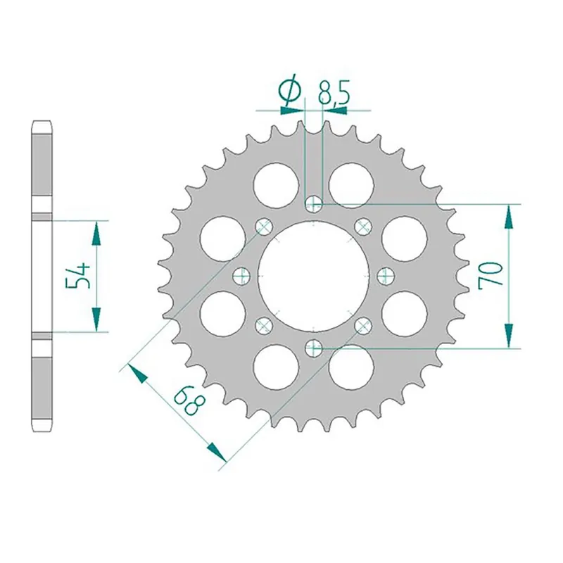 Esjot Kettenrad 10105-36 STAHL #420 36 Zähne 10105.36 Begrenztes Angebot