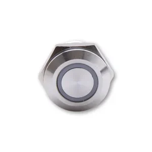 Nur Heute HIGHSIDER Taster Edelstahl mit LED Leuchtring in verschiedenen Farben (M12) bestellbar, Stück. <br>