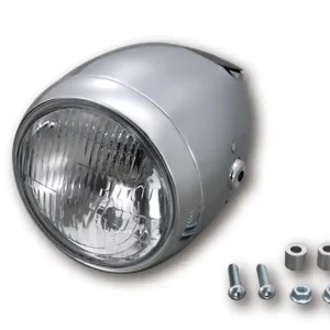 Online Kaufen DAYTONA H4-Scheinwerfer 5 3/4 Zoll VINTAGE,  mit seitlicher Befestigung, Metallgehäuse schwarz mit Tachoausschnitt, mit Standlicht, E-geprüft.