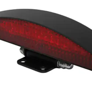 HIGHSIDER LED-Rücklicht INTERSTATE mit Halter, schwarzes Metallgehäuse, rotes Glas, E-gepr. (1 Stk.) Knallerangebot